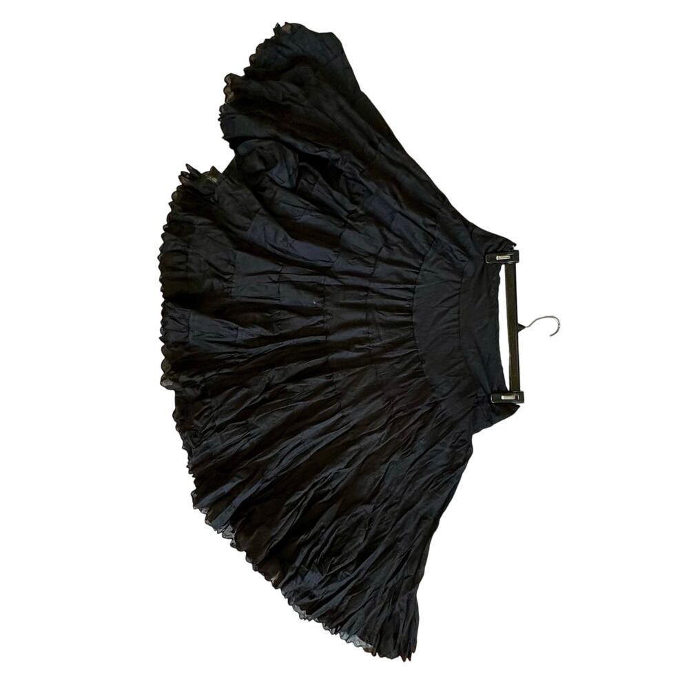 Chaudry KE Black Tiered Boho Skirt Size M - Picture 4 of 4